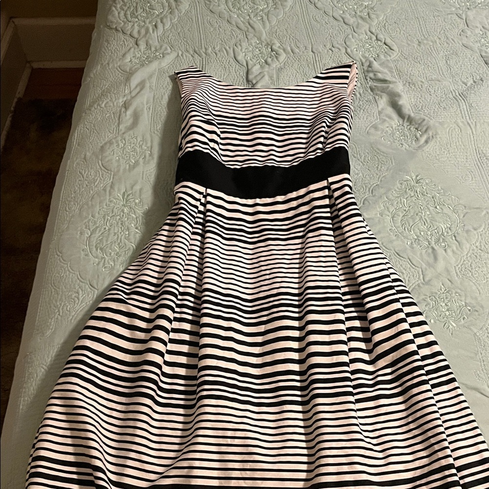 AB Studio Black and White Dress